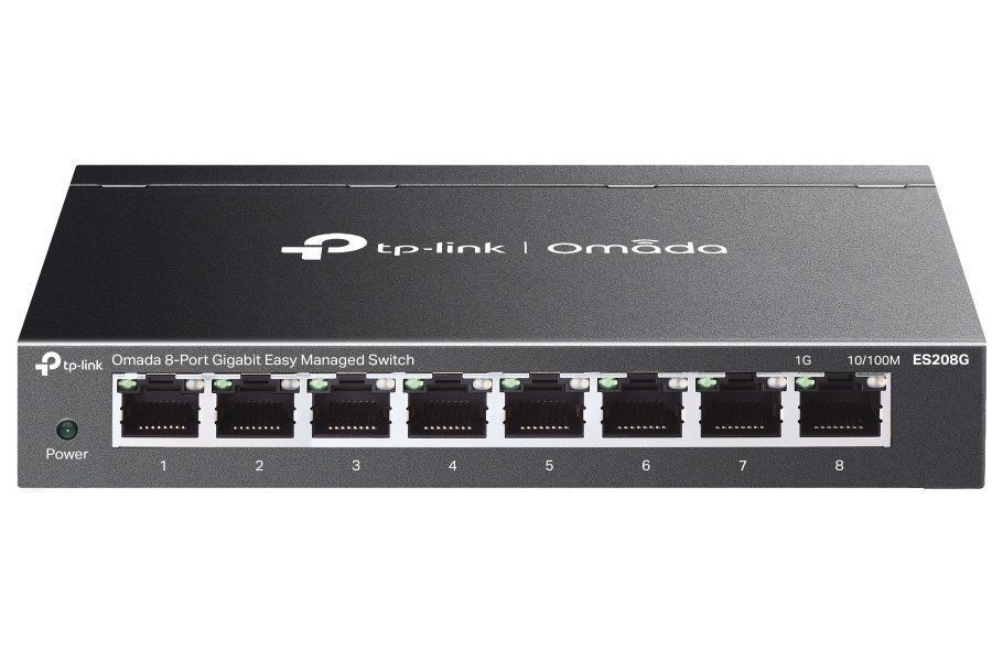 TP-Link ES208G Omada 8-Port Gigabit Easy Managed Switch with 4-Port PoE+