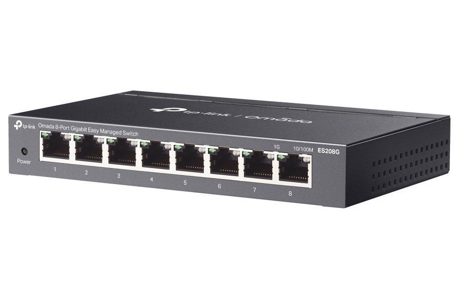 TP-Link ES208G Omada 8-Port Gigabit Easy Managed Switch with 4-Port PoE+