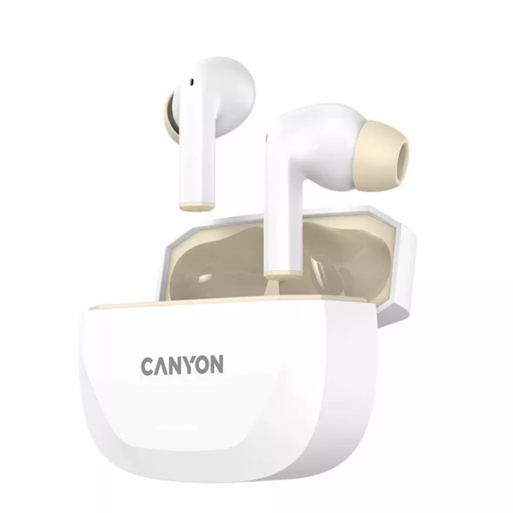 Canyon Hexagon 7 TWS Bluetooth Headset White/Beige Canyon Hexagon 7 TWS Bluetooth Headset White/Beige