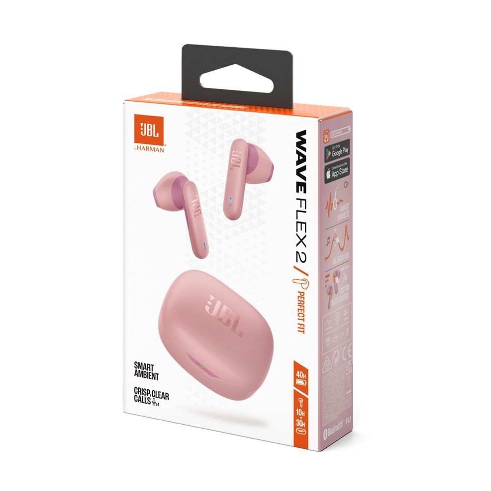 JBL Wave Flex 2 Bluetooth Headset Pink JBL Wave Flex 2 Bluetooth Headset Pink