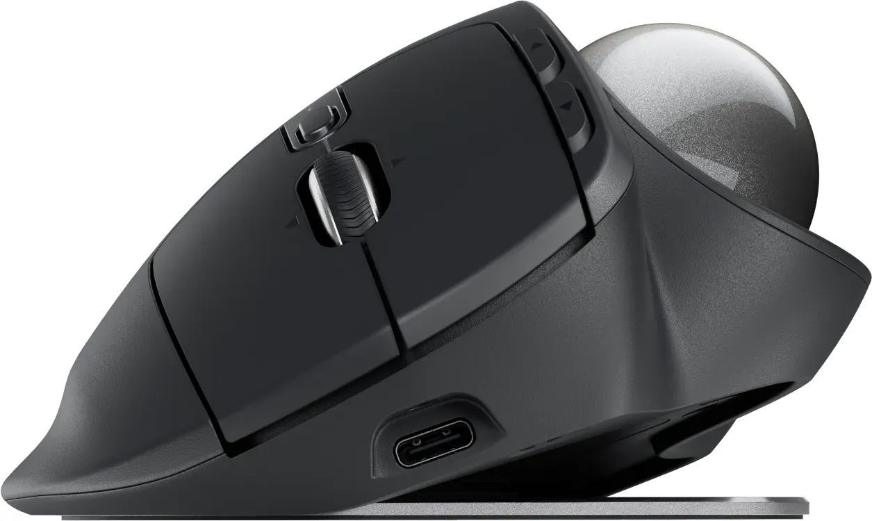 Logitech MX Ergo S Wireless Bluetooth Mouse Graphite Gray Logitech MX Ergo S Wireless Bluetooth Mouse Graphite Gray