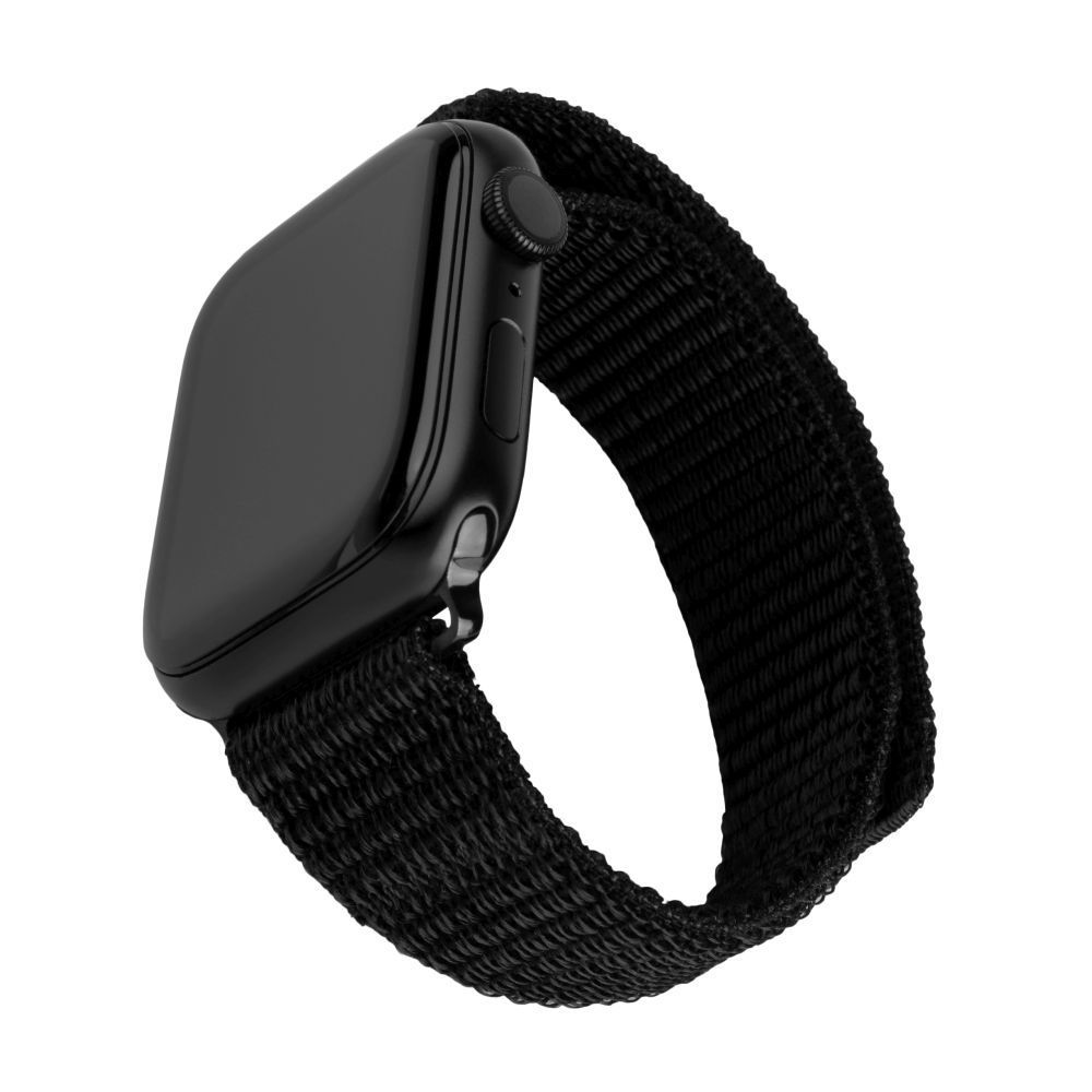 FIXED nylon sportos óraszíj Apple Watch 42/44/45mm-es okosórához, fekete, FIXNST2-434-BK FIXED nylon sportos óraszíj Apple Watch 42/44/45mm-es okosórához, fekete, FIXNST2-434-BK