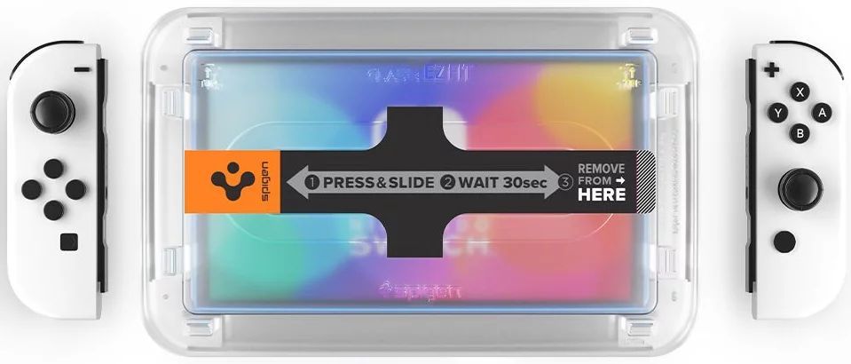 Spigen Glass tR EZ Fit 2 Pack Nintendo Switch Oled Spigen Glass tR EZ Fit 2 Pack Nintendo Switch Oled