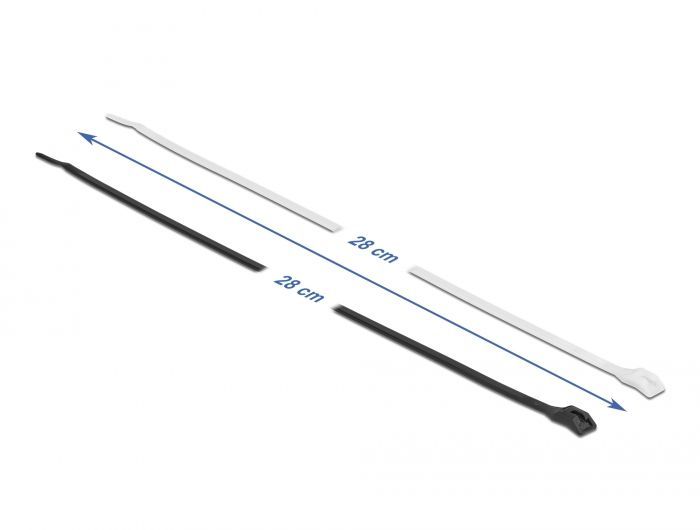 DeLock Cable tie with flat head L 280 x W 3.6mm 100 pieces DeLock Cable tie with flat head L 280 x W 3.6mm 100 pieces
