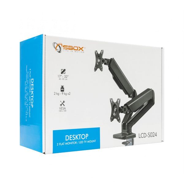SBOX LCD-S024 Desktop Mount 17"-32" Black SBOX LCD-S024 Desktop Mount 17"-32" Black