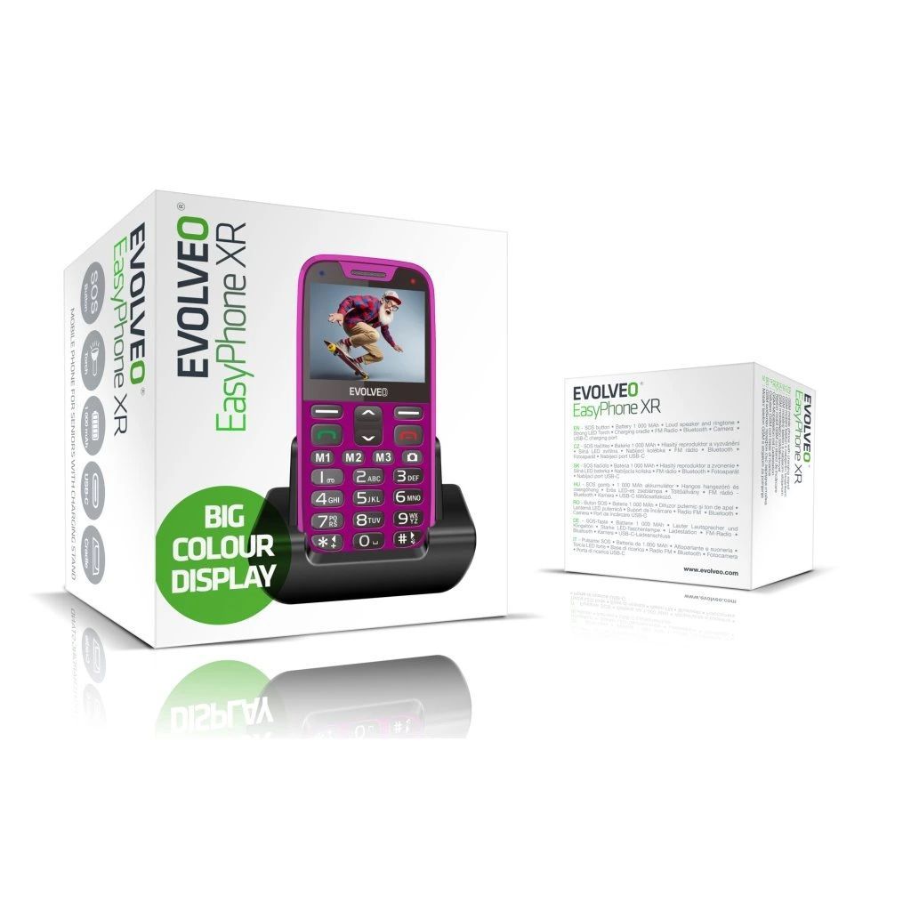 Evolveo EasyPhone EP-601 XR Pink Evolveo EasyPhone EP-601 XR Pink