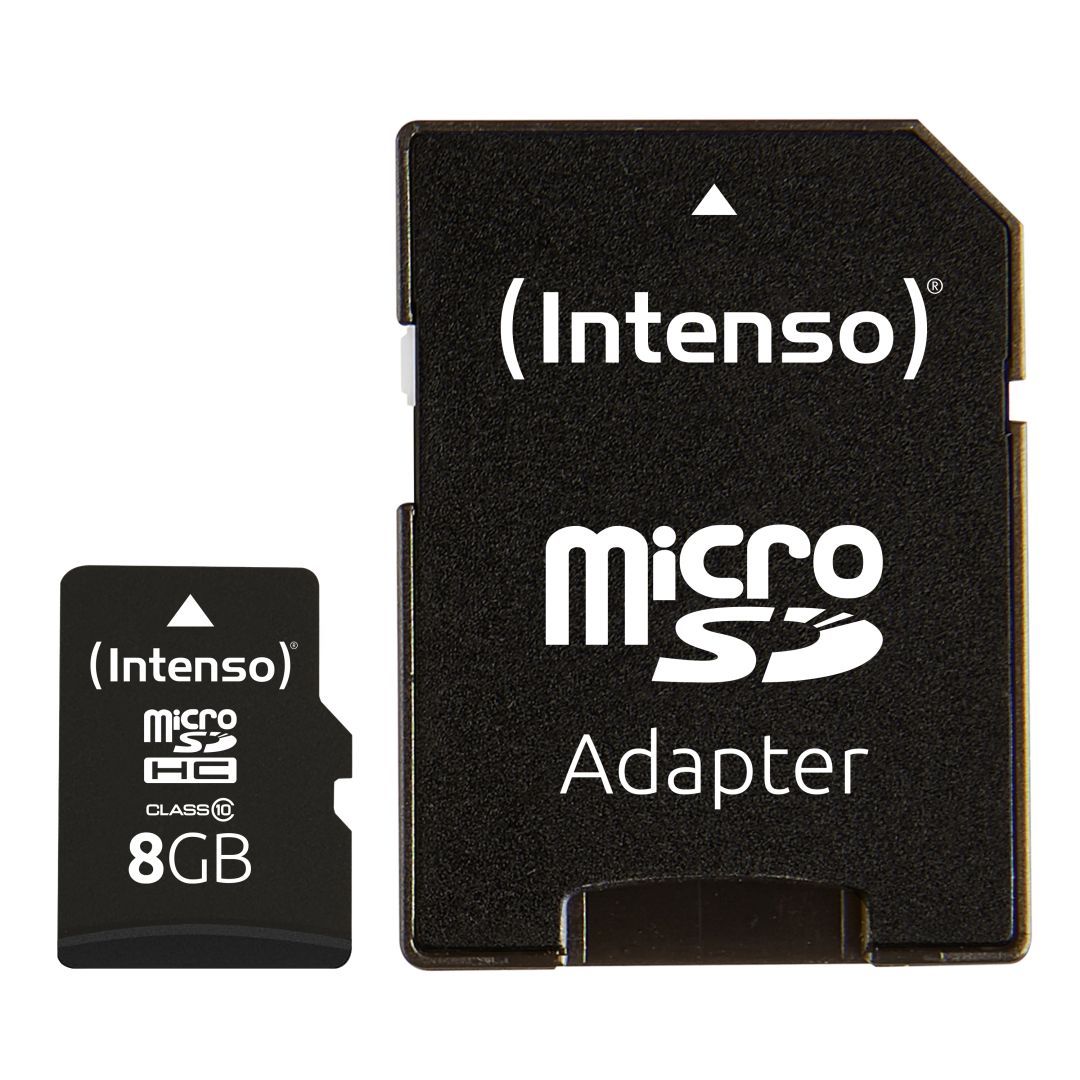 Intenso 8GB microSD Class 10 adapterrel