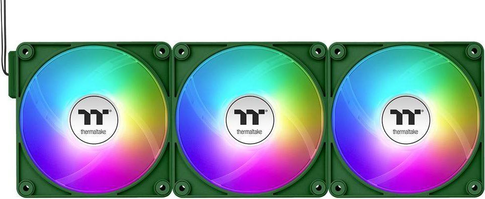 Thermaltake CT140 EX ARGB Sync PC Cooling Fan Racing Green (3-Fan Pack)