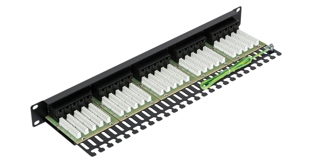 NIKOMAX 50-port Patch Panel 1U Black NIKOMAX 50-port Patch Panel 1U Black