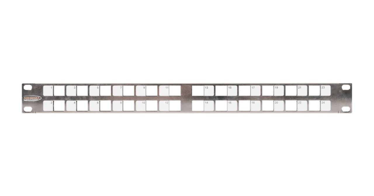 NIKOMAX 24-port Patch Panel 1U Grey NIKOMAX 24-port Patch Panel 1U Grey