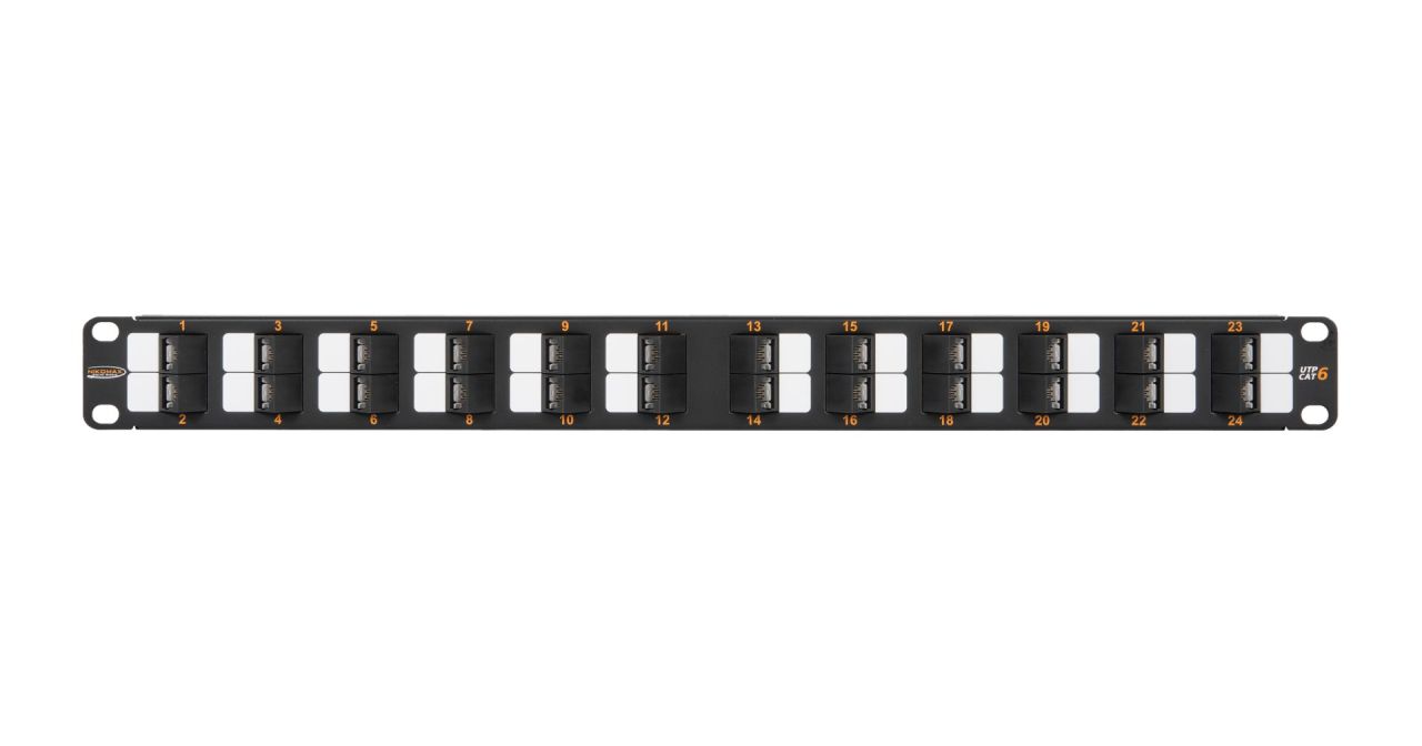NIKOMAX 24-port Patch Panel 1U Black NIKOMAX 24-port Patch Panel 1U Black