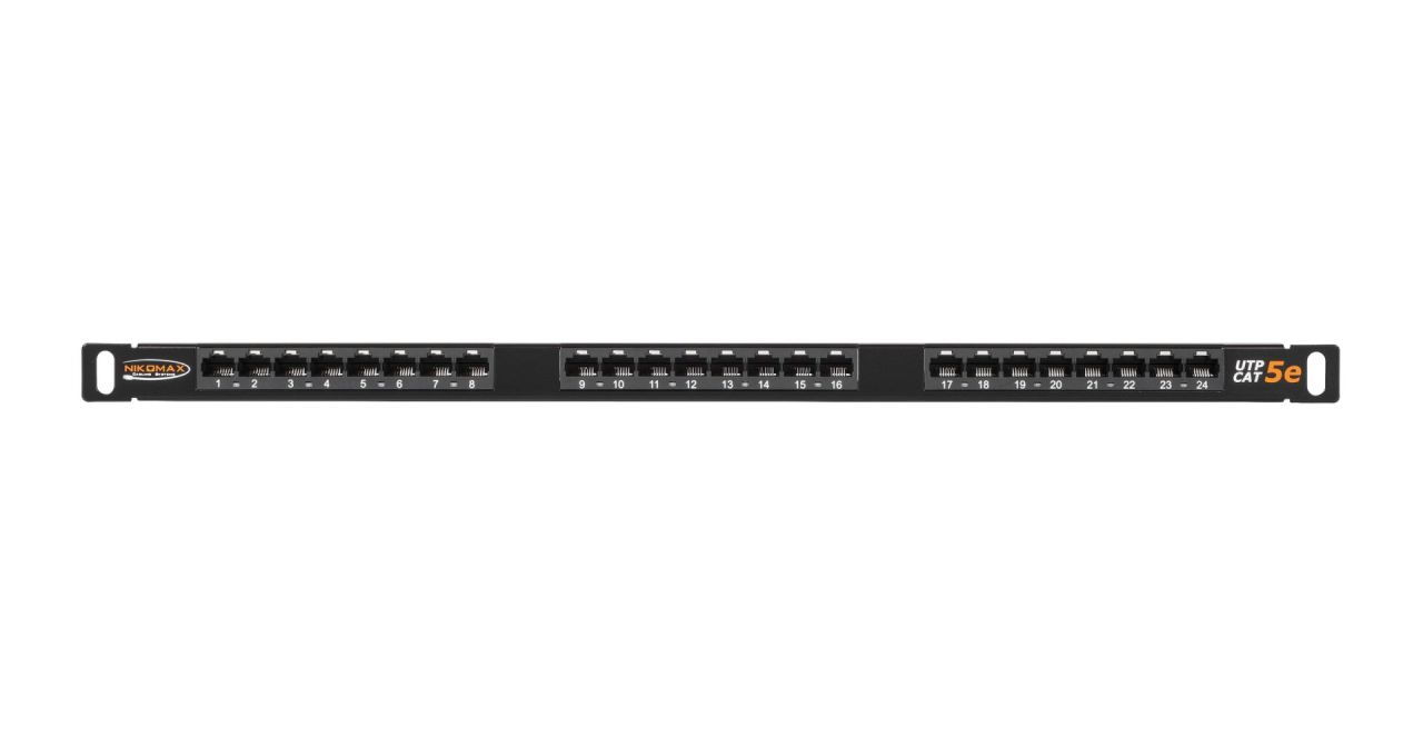 NIKOMAX 24-port Patch Panel 0,5U Black NIKOMAX 24-port Patch Panel 0,5U Black