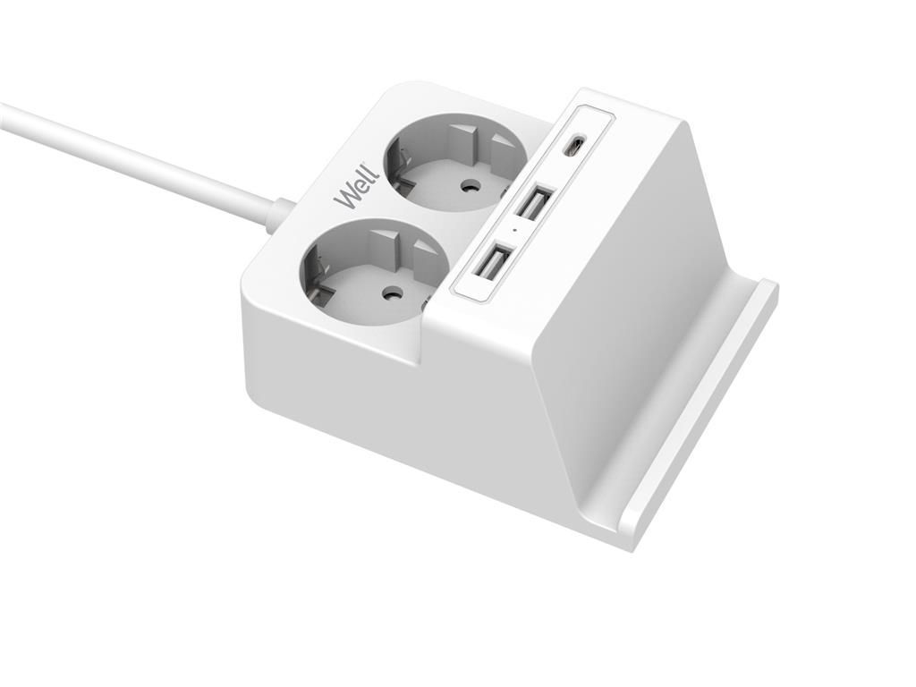 Well Hálózati elosztó 2DIN 2m White Well Hálózati elosztó 2DIN 2m White