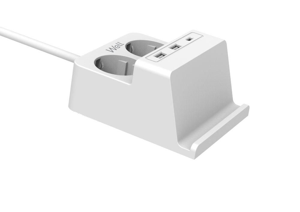 Well Hálózati elosztó 2DIN 2m White Well Hálózati elosztó 2DIN 2m White