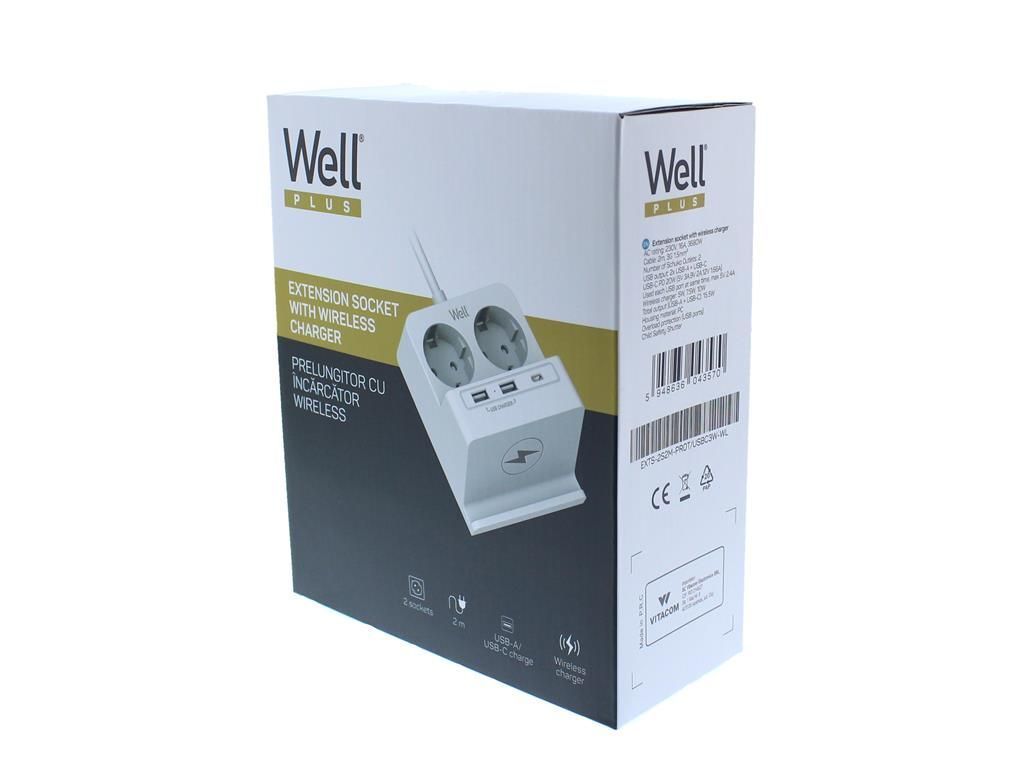 Well Hálózati elosztó 2DIN 2m White Well Hálózati elosztó 2DIN 2m White