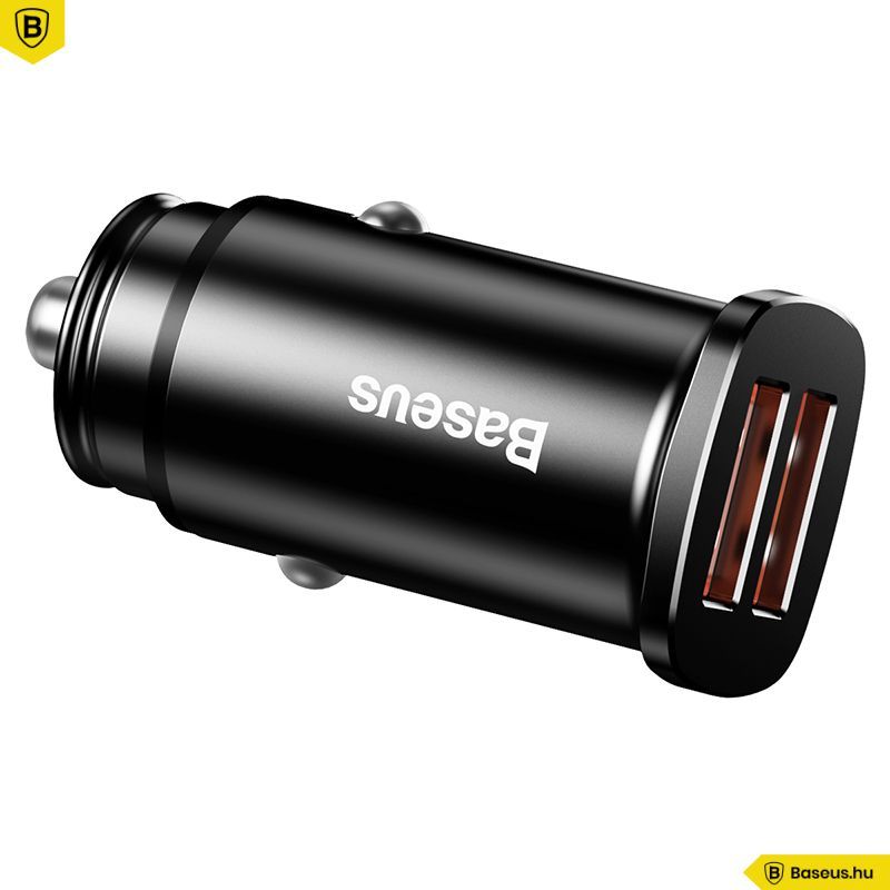 Baseus Square 2xUSB Car Charger Black Baseus Square 2xUSB Car Charger Black