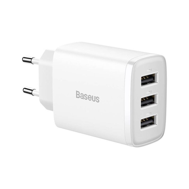 Baseus Compact 17W Wall Charger White Baseus Compact 17W Wall Charger White