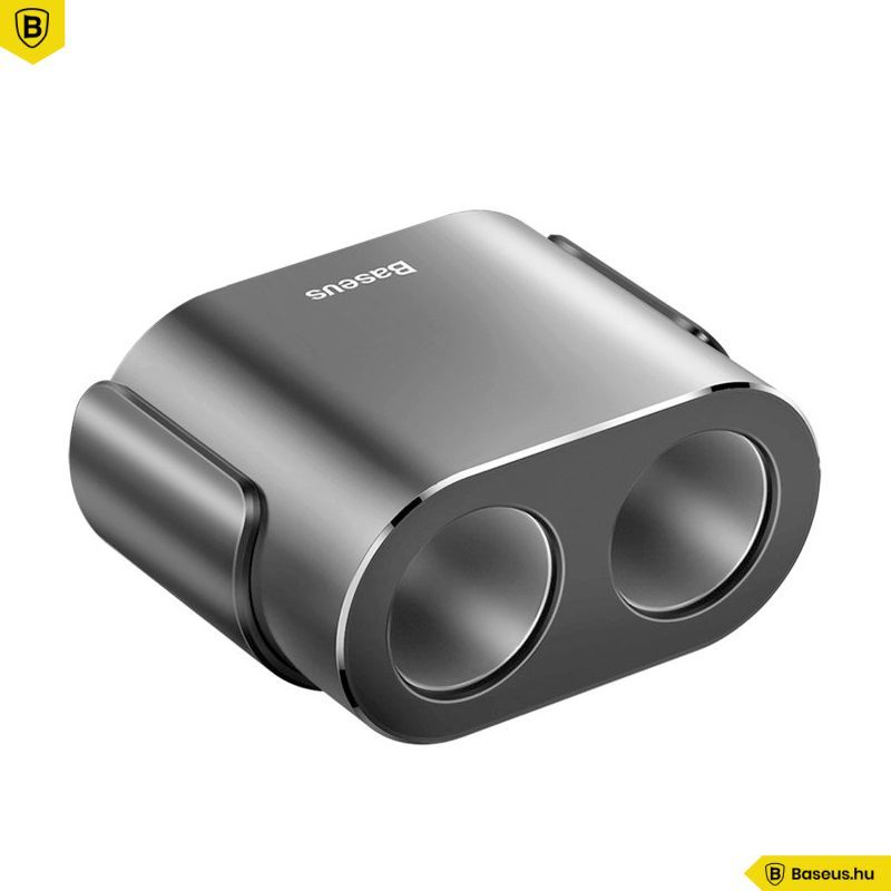 Baseus High Efficiency 2 Car Charger Black