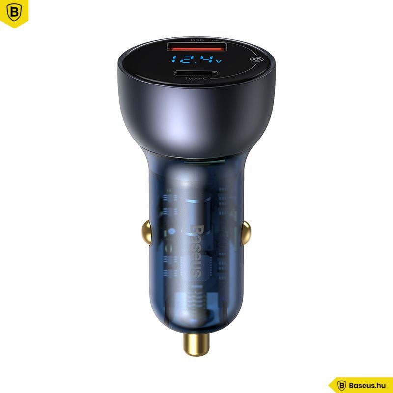 Baseus Particular Dual Quick Car Charger Grey Baseus Particular Dual Quick Car Charger Grey