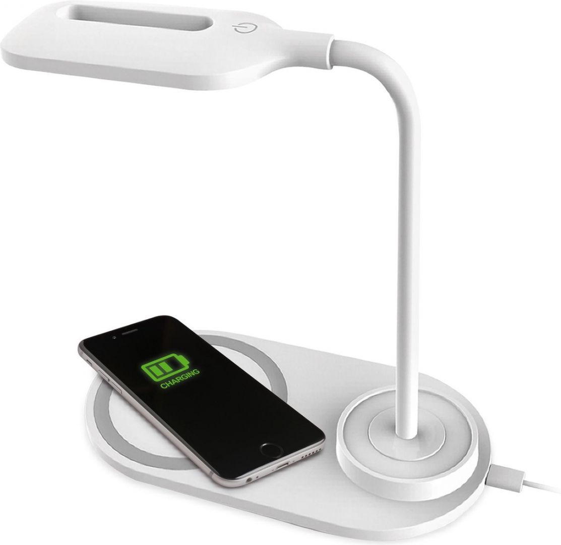Platinet Desk Lamp Wireless Charger 5W White Platinet Desk Lamp Wireless Charger 5W White