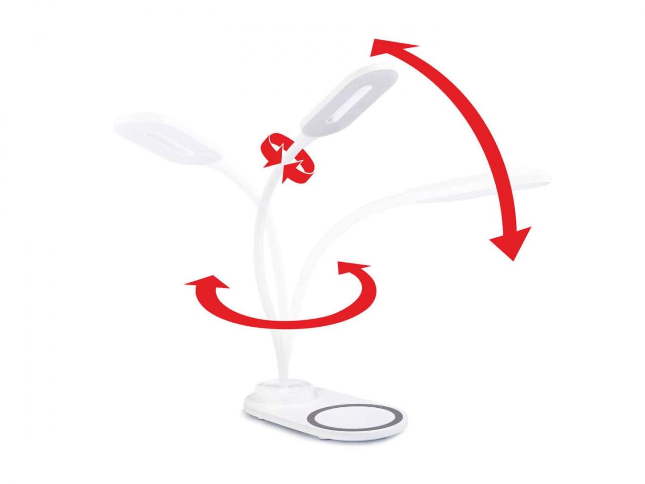 Platinet Desk Lamp Wireless Charger 5W White Platinet Desk Lamp Wireless Charger 5W White