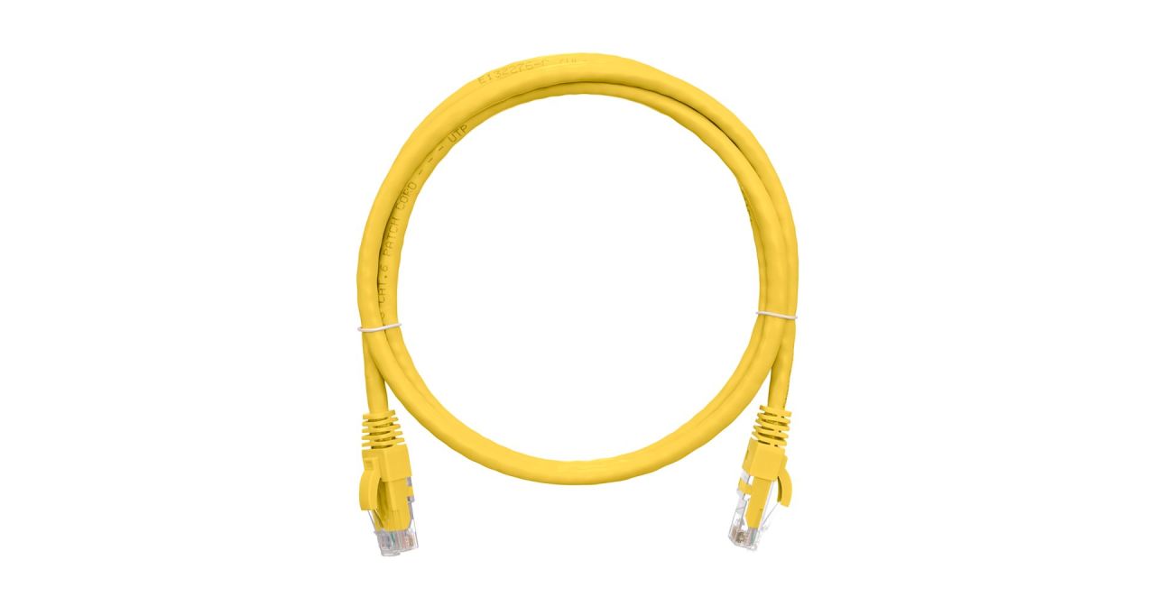NIKOMAX CAT6 U-UTP Patch Cable 15m Yellow NIKOMAX CAT6 U-UTP Patch Cable 15m Yellow