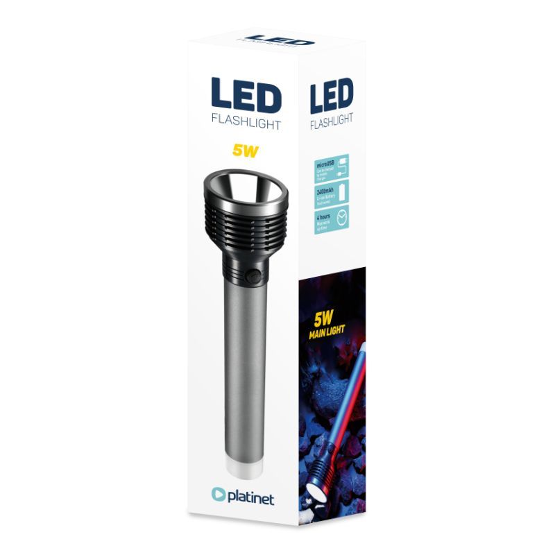 Platinet 5W Aluminium LED Flashlight Platinet 5W Aluminium LED Flashlight
