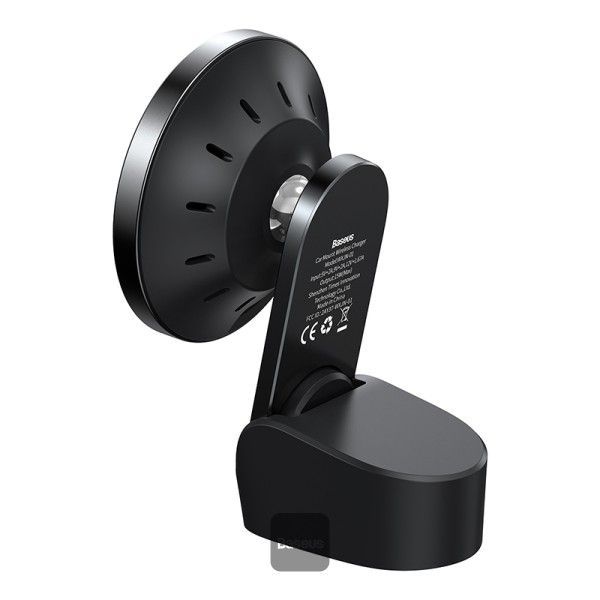 Baseus MagSafe autós telefontartó vezeték nélküli Qi töltő 15W Big Energy Black Baseus MagSafe autós telefontartó vezeték nélküli Qi töltő 15W Big Energy Black