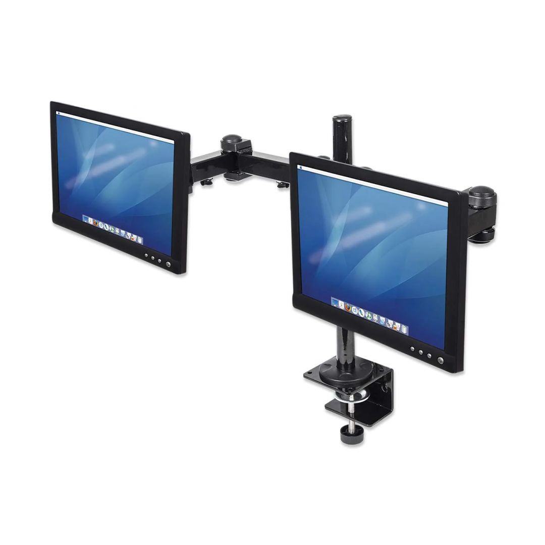 Manhattan LCD Monitor Mount with 2 Double-Link Swing Arm Manhattan LCD Monitor Mount with 2 Double-Link Swing Arm