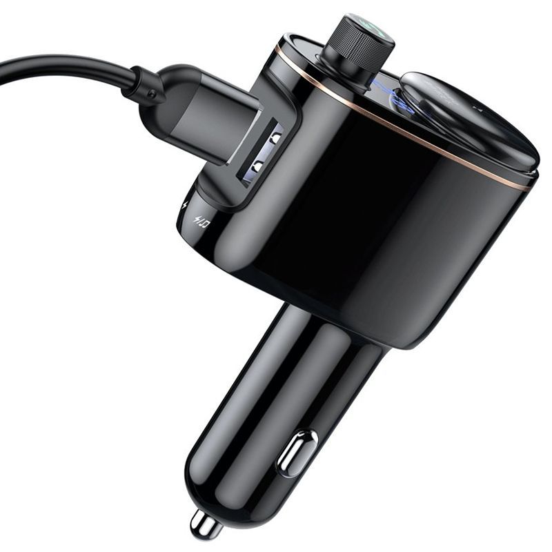 Baseus Locomotive Bluetooth FM Transzmitter Black Baseus Locomotive Bluetooth FM Transzmitter Black