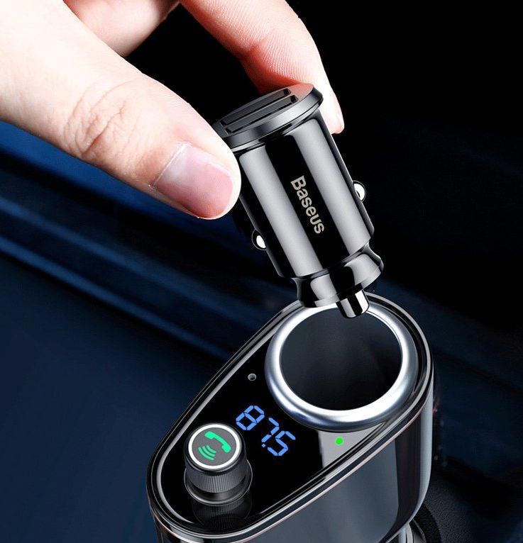 Baseus Locomotive Bluetooth FM Transzmitter Black Baseus Locomotive Bluetooth FM Transzmitter Black