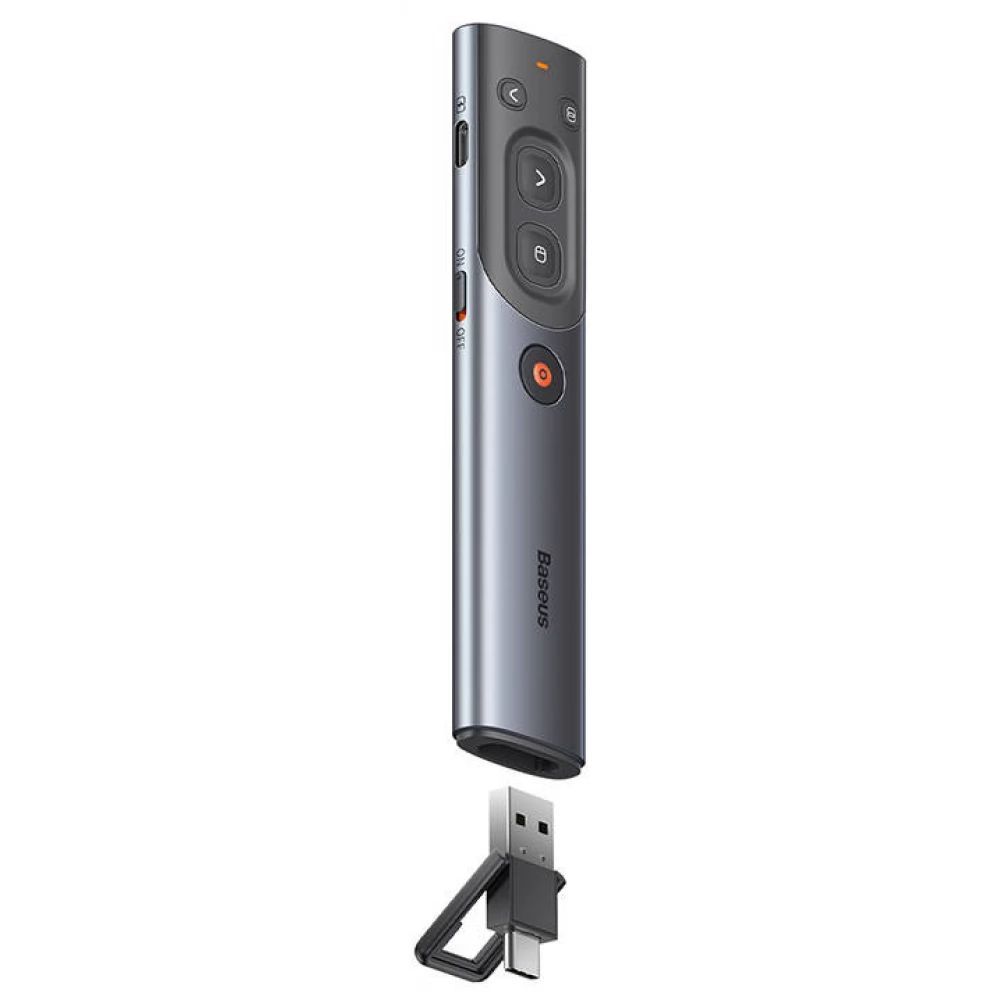 Baseus Orange Dot AI Wireless Presenter Grey/Black Baseus Orange Dot AI Wireless Presenter Grey/Black