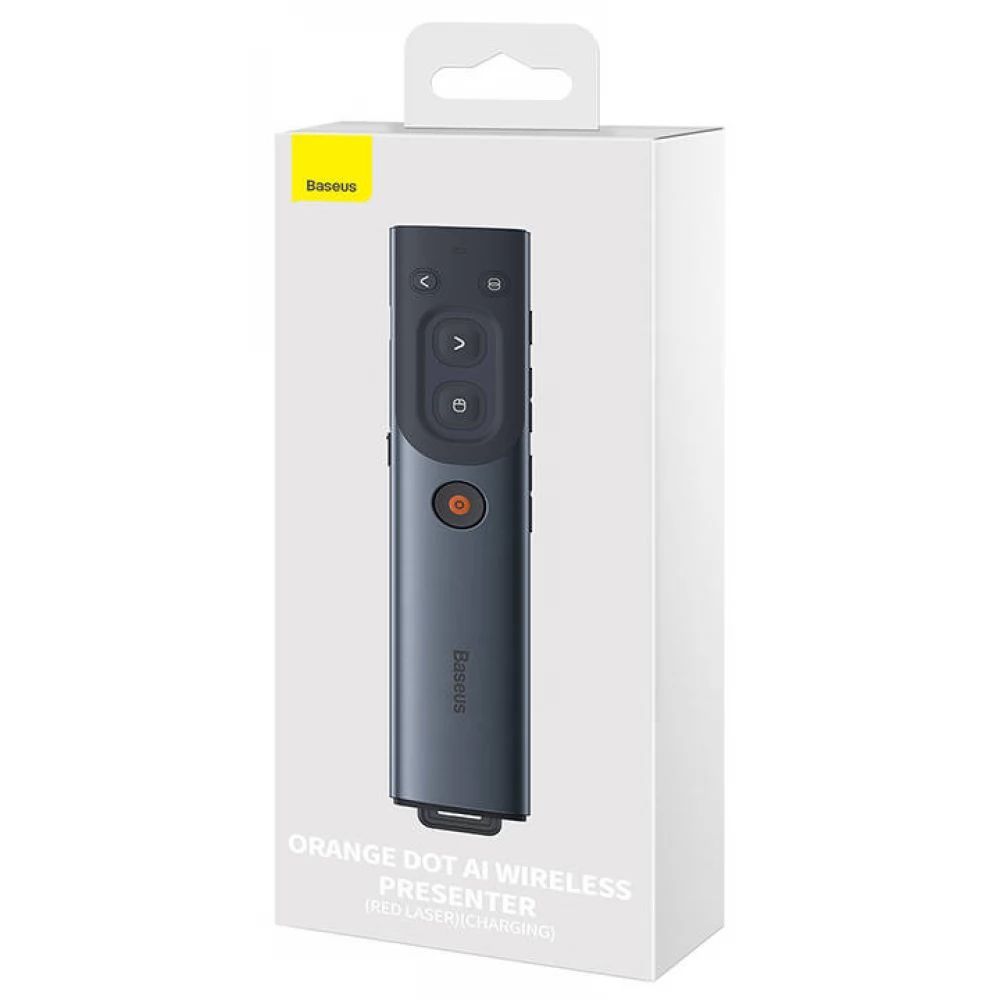 Baseus Orange Dot AI Wireless Presenter Grey/Black Baseus Orange Dot AI Wireless Presenter Grey/Black