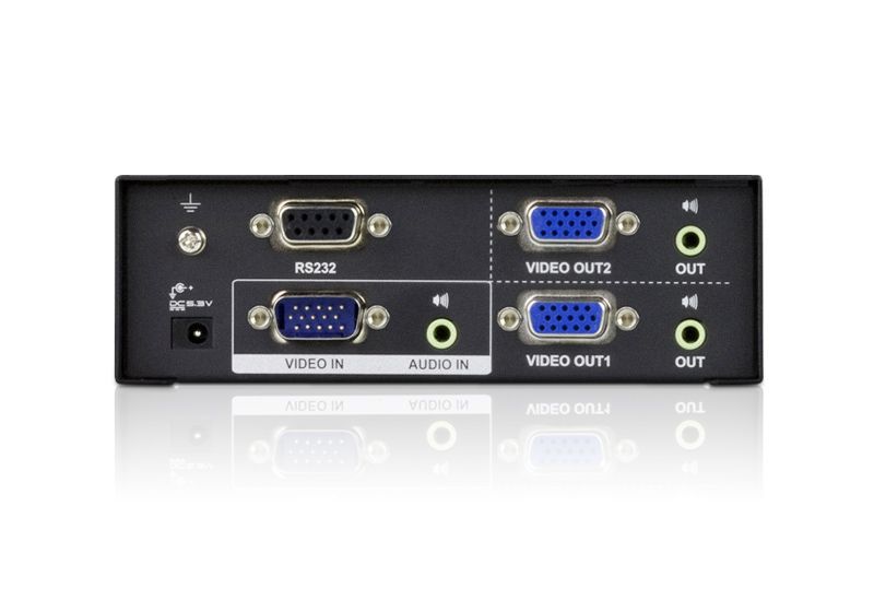 ATEN VS0102 2-Port VGA/Audio Splitter (450MHz) ATEN VS0102 2-Port VGA/Audio Splitter (450MHz)