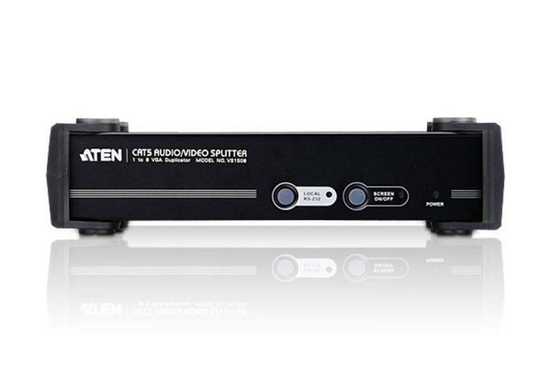 ATEN VS1508T 8-Port VGA/Audio/RS-232 Cat 5 Splitter ATEN VS1508T 8-Port VGA/Audio/RS-232 Cat 5 Splitter