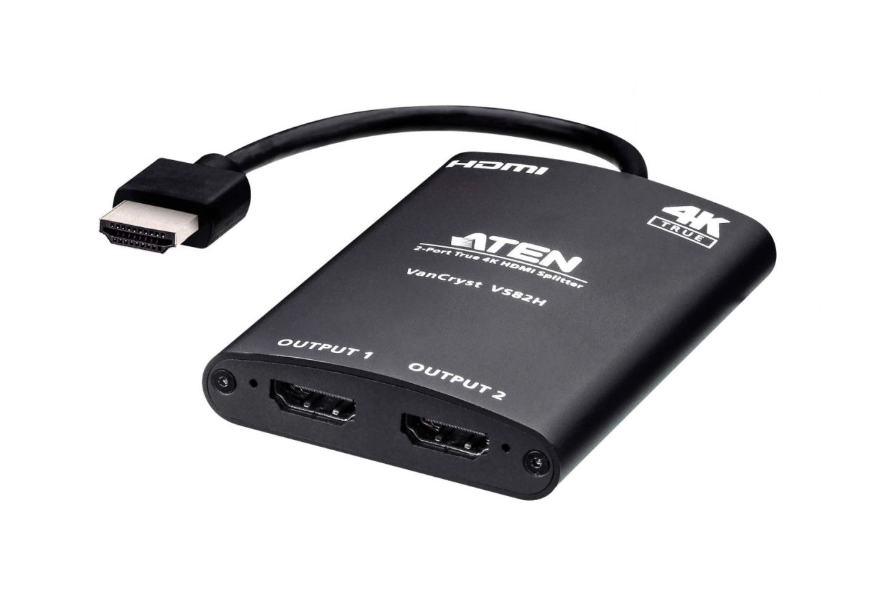 ATEN VS82H 2-Port True 4K HDMI Splitter ATEN VS82H 2-Port True 4K HDMI Splitter