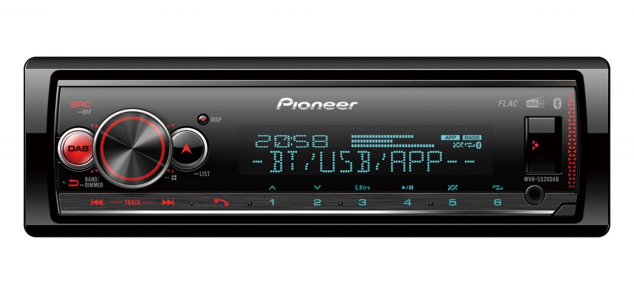 Pioneer MVH-S520DAB AutóHiFi fejegység Pioneer MVH-S520DAB AutóHiFi fejegység