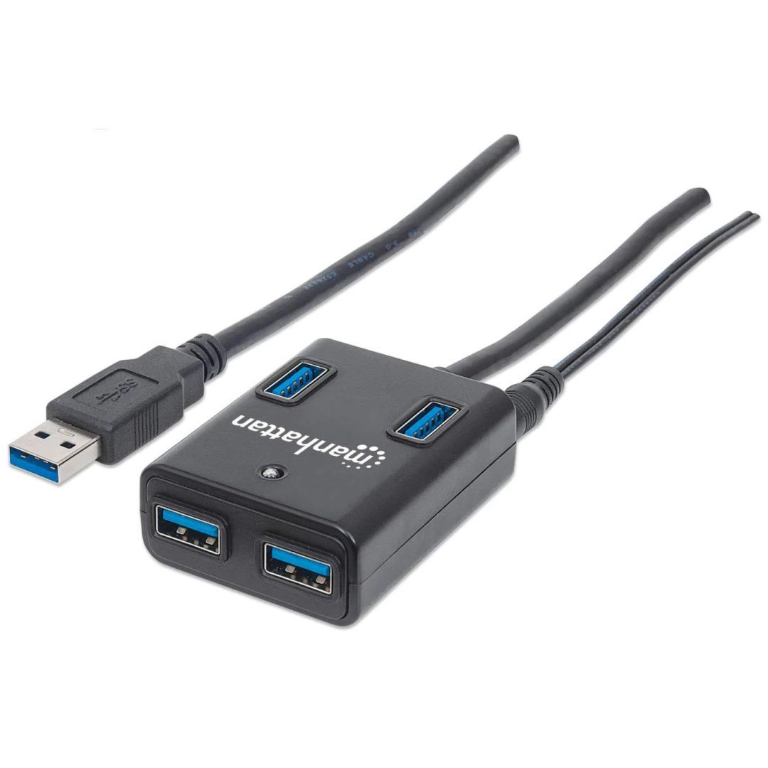 Manhattan SuperSpeed USB 3.0 Hub Black Manhattan SuperSpeed USB 3.0 Hub Black