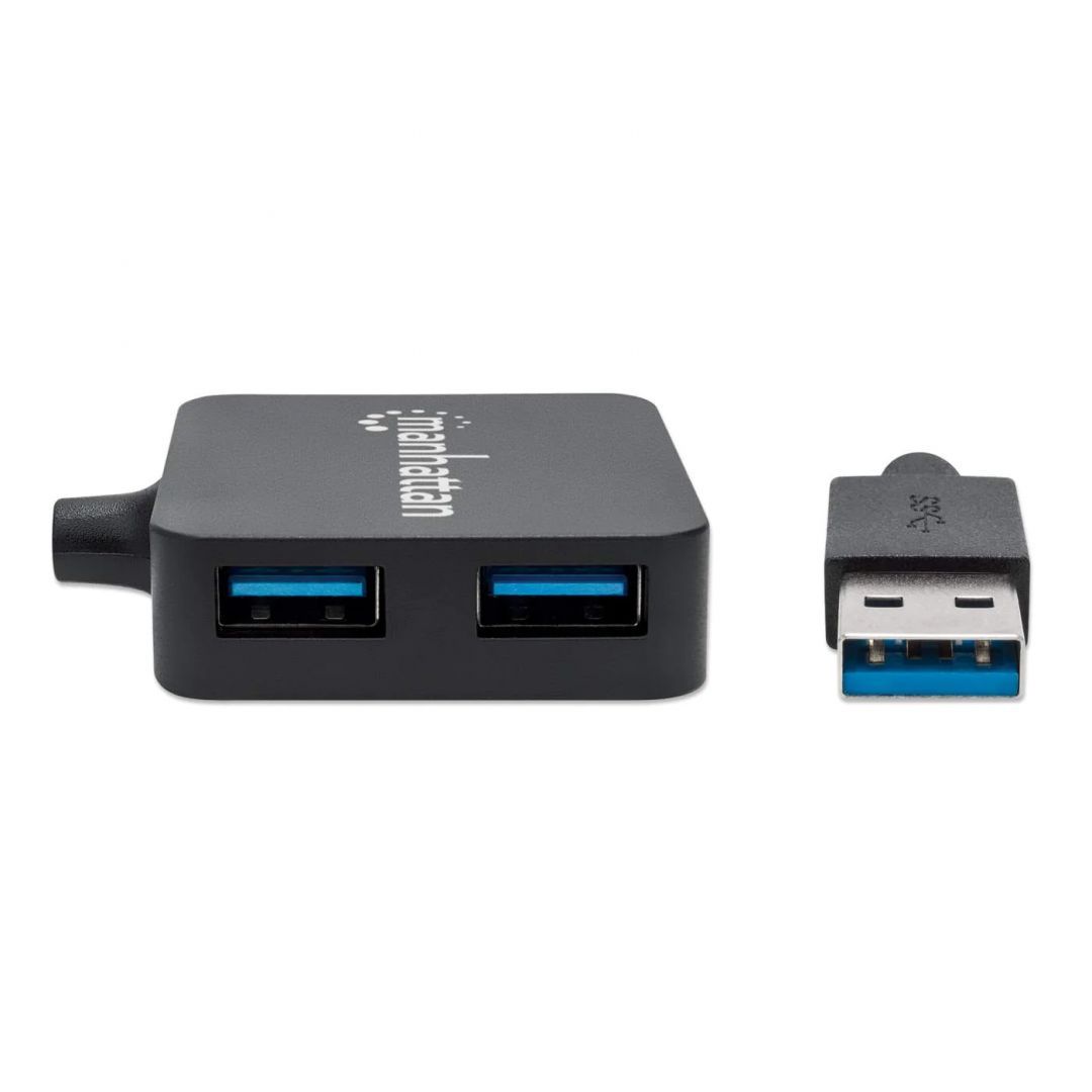 Manhattan SuperSpeed USB 3.0 Hub Black Manhattan SuperSpeed USB 3.0 Hub Black