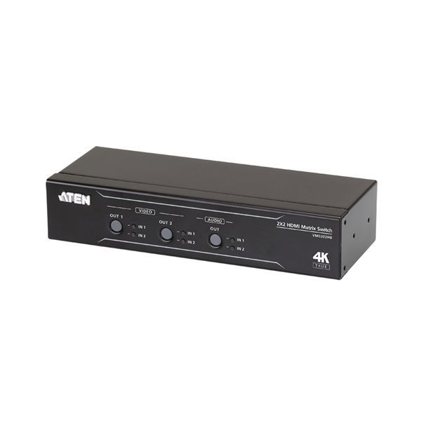 ATEN 2 x 2 True 4K HDMI Matrix Switch with Audio De-Embedder ATEN 2 x 2 True 4K HDMI Matrix Switch with Audio De-Embedder