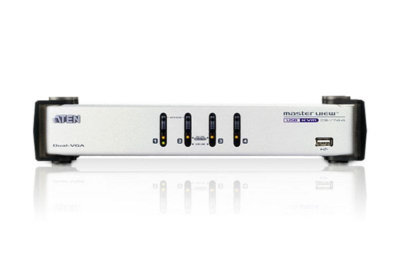 ATEN CS1744 4-Port USB VGA Dual Display/Audio KVMP Switch ATEN CS1744 4-Port USB VGA Dual Display/Audio KVMP Switch