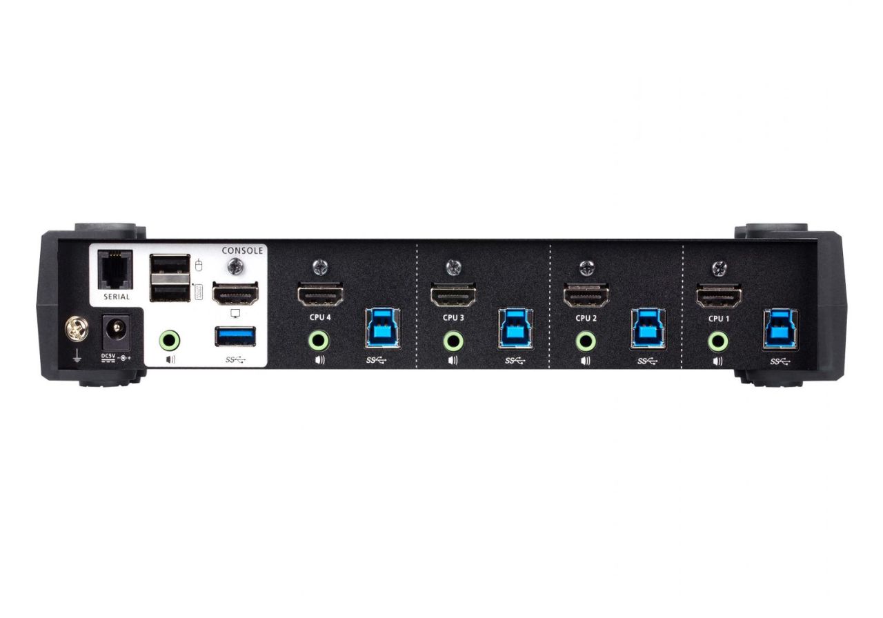 ATEN 4-Port USB 3.0 4K HDMI KVMP Switch with Audio Mixer Mode ATEN 4-Port USB 3.0 4K HDMI KVMP Switch with Audio Mixer Mode