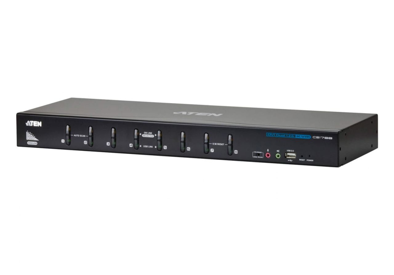 ATEN 8-Port USB DVI Dual Link/Audio KVM Switch ATEN 8-Port USB DVI Dual Link/Audio KVM Switch