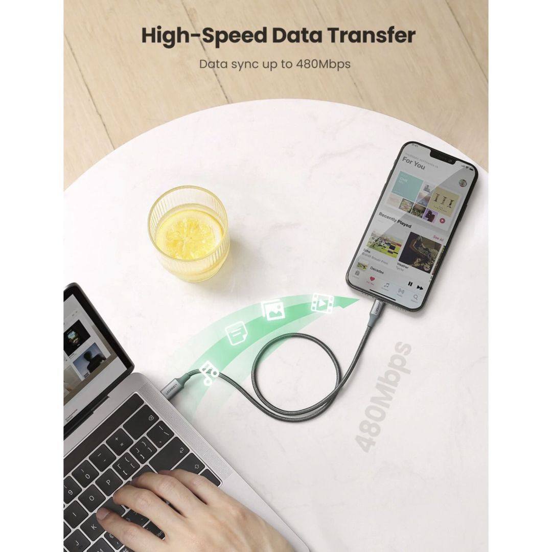 UGREEN Lightning to Type-C Cable 1m Black UGREEN Lightning to Type-C Cable 1m Black