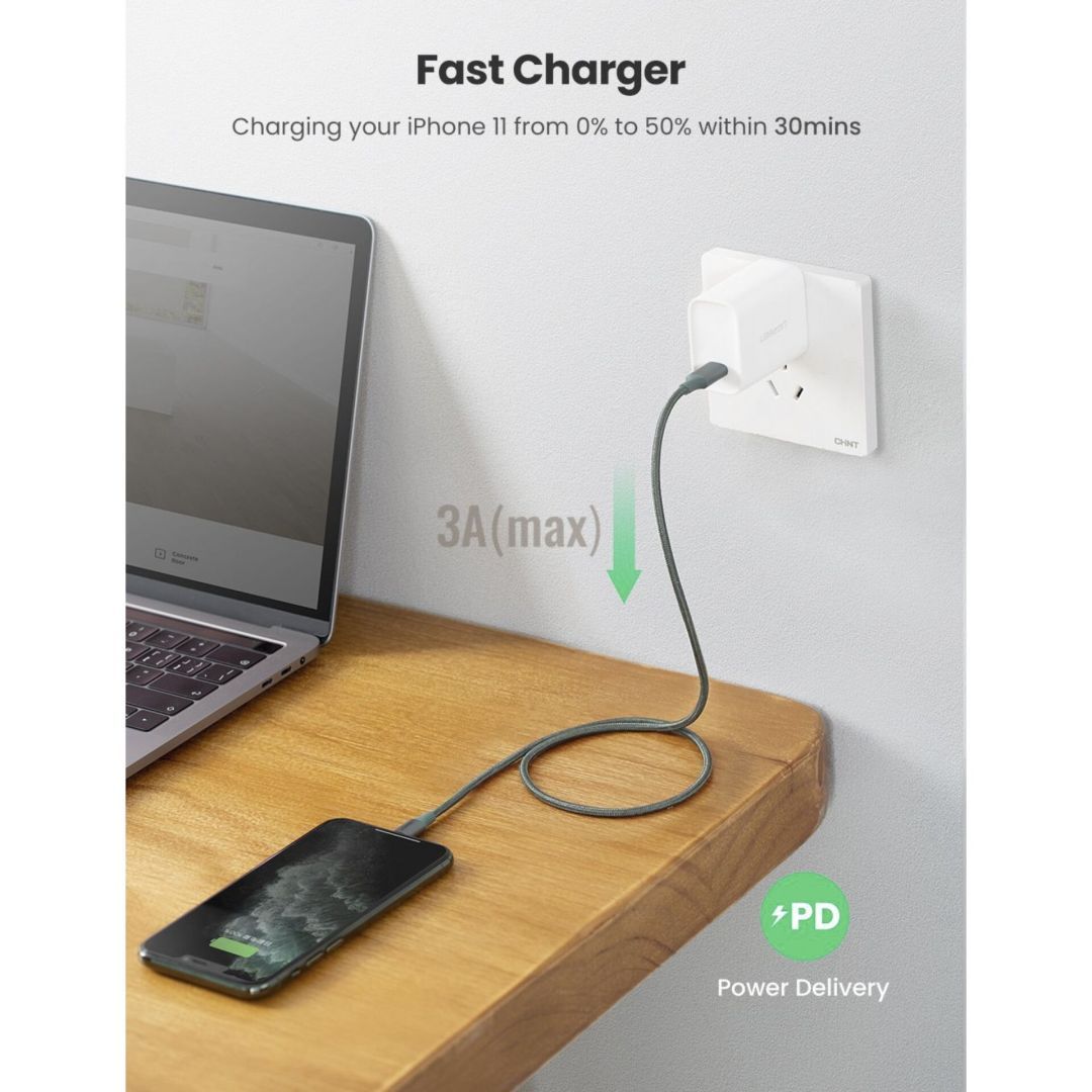 UGREEN Lightning to Type-C Cable 1m Black UGREEN Lightning to Type-C Cable 1m Black