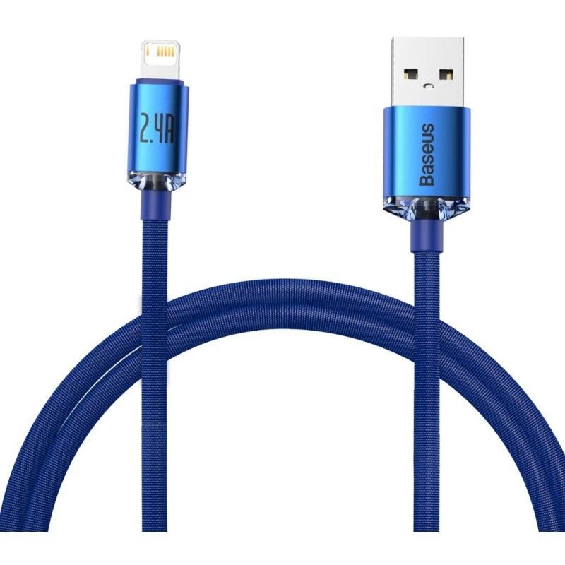 Baseus Crystal Shine USB a Lightning 2.4A 1.2m Blue Baseus Crystal Shine USB a Lightning 2.4A 1.2m Blue