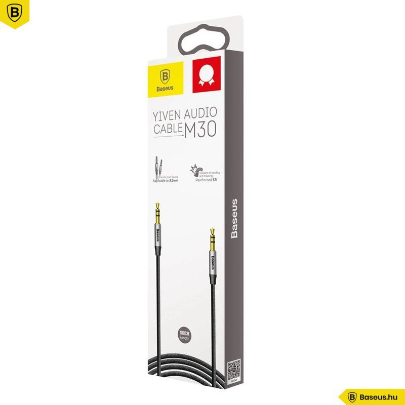 Baseus M30 Yiven Audio Cable 1m Black/Grey Baseus M30 Yiven Audio Cable 1m Black/Grey