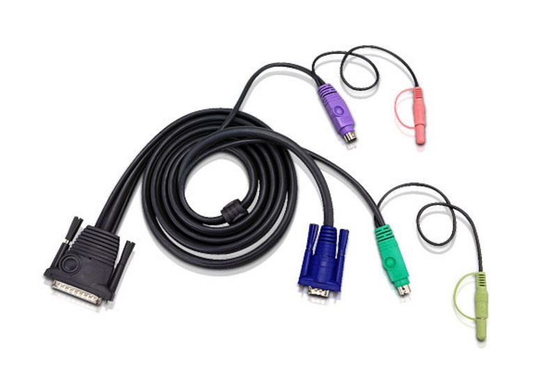 ATEN 2L-1703P 3m PS/2 KVM Cable with Audio ATEN 2L-1703P 3m PS/2 KVM Cable with Audio