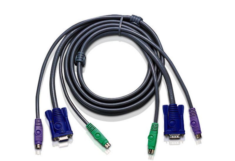 ATEN 2L-1005P/C 5m PS/2 VGA Standard KVM Cable ATEN 2L-1005P/C 5m PS/2 VGA Standard KVM Cable