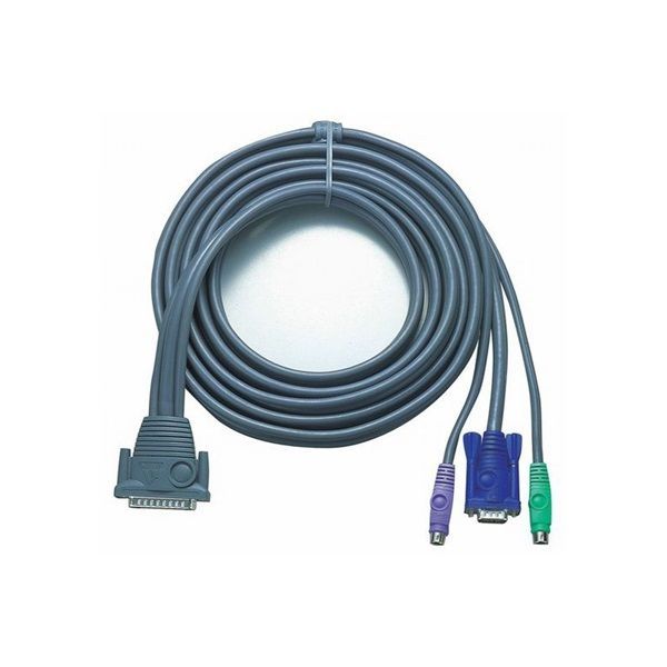 ATEN KVM Cable DB-25>PS/2 and VGA 5m Black ATEN KVM Cable DB-25>PS/2 and VGA 5m Black